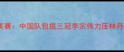 羽毛球全英赛中国队包揽三冠李宗伟力压林丹问鼎男单