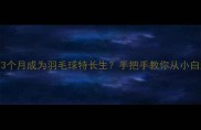 零基础如何3个月成为羽毛球特长生手把手教你从小白到校队成员