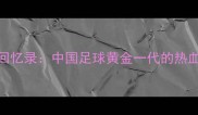 范志毅同期球员回忆录中国足球黄金一代的热血青春与时代烙印