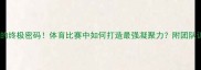 团队协作的终极密码体育比赛中如何打造最强凝聚力附团队训练全攻略