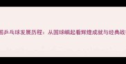 中国乒乓球发展历程从国球崛起看辉煌成就与经典战役