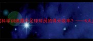 赛后分析如何通过科学训练提升足球球员的得分效率5大关键技巧与实战案例