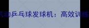 最新款家用商用两用气动乒乓球发球机高效训练与智能发球解决方案