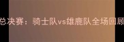 8月27日NBA总决赛骑士队vs雄鹿队全场回顾与数据分析