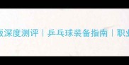 美津浓VS蝴蝶底板深度测评乒乓球装备指南职业选手同款底板推荐