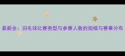 最新全羽毛球比赛类型与参赛人数的规模与赛事分布