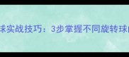 乒乓球接旋球实战技巧3步掌握不同旋转球的应对策略