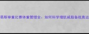 刘易斯举重比赛体重管理全如何科学增肌减脂备战奥运