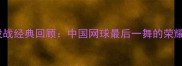 李娜退役战经典回顾中国网球最后一舞的荣耀与遗憾