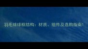 羽毛球球框结构材质组件及选购指南