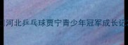河北乒乓球贾宁青少年冠军成长记