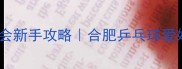 合肥市乒乓球协会新手攻略合肥乒乓球爱好者必看指南