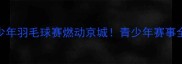 北京少年羽毛球赛燃动京城青少年赛事全攻略