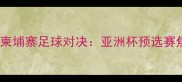 新加坡VS柬埔寨足球对决亚洲杯预选赛焦点战全