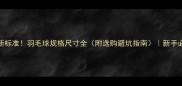 最新标准羽毛球规格尺寸全附选购避坑指南新手必看