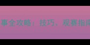职业高尔夫赛事全攻略技巧观赛指南与未来趋势