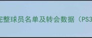 实况足球完整球员名单及转会数据PS3Xbox360