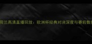 法国vs荷兰高清直播回放欧洲杯经典对决深度与赛后数据报告