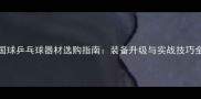 国球乒乓球器材选购指南装备升级与实战技巧全