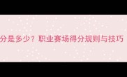 羽毛球比赛最高分是多少职业赛场得分规则与技巧附教学视频