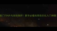 西门729乒乓球拍测评新手必看的高性价比入门神器