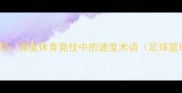 速度英文缩写深度体育竞技中的速度术语足球篮球橄榄球