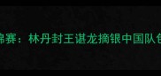 羽毛球世锦赛林丹封王谌龙摘银中国队包揽冠亚军