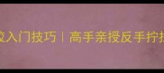 乒乓球直拍生胶入门技巧高手亲授反手拧拉与推挡实战教学