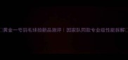 黄金一号羽毛球拍新品测评国家队同款专业级性能拆解